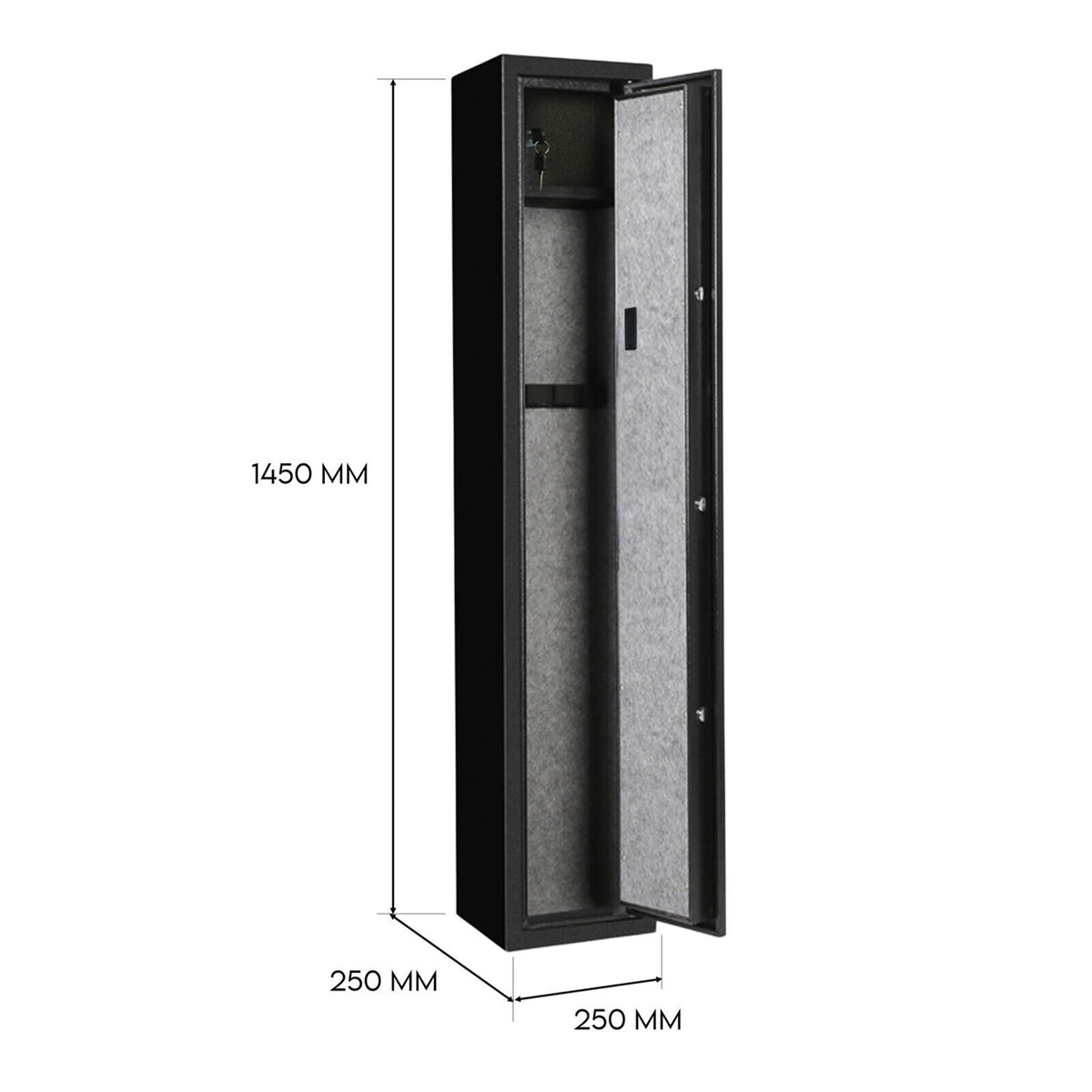 4 Rifle Gun Safe | Iron Heavy Duty | Firearm Security | Digital Lockbox | Premium