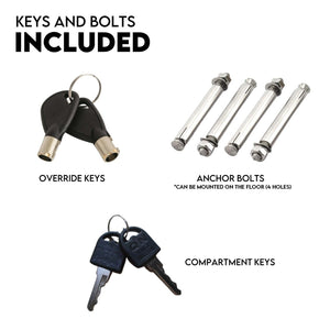 4 Rifle Gun Safe | Iron Heavy Duty | Firearm Security | Digital Lockbox | Premium