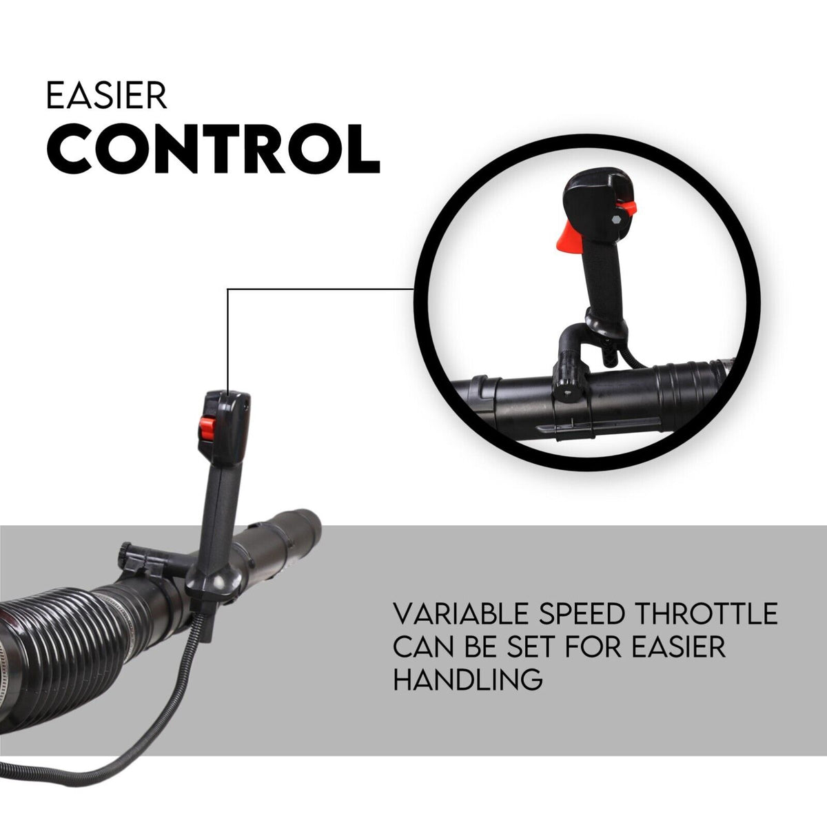 Petrol Backpack Leaf Blower - 2-Stroke, 42.7cc, 540km/H, Commercial Grade