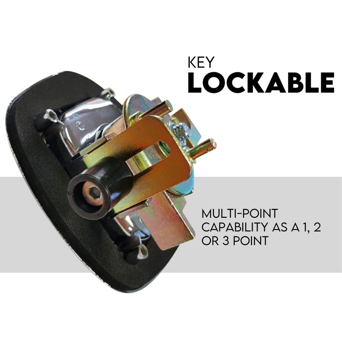 Black Whale Tail T Handle Lock Latch/Compression Lock | Trailer Ute Toolbox