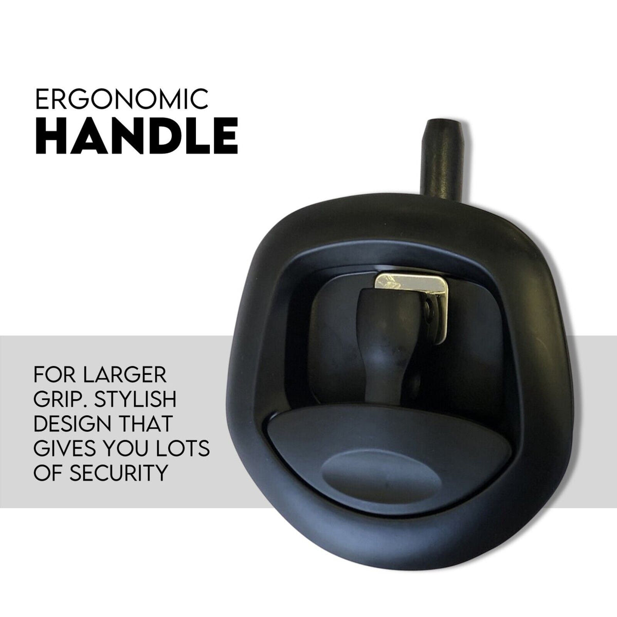 Black Whale Tail T Handle Lock Latch/Compression Lock | Trailer Ute Toolbox