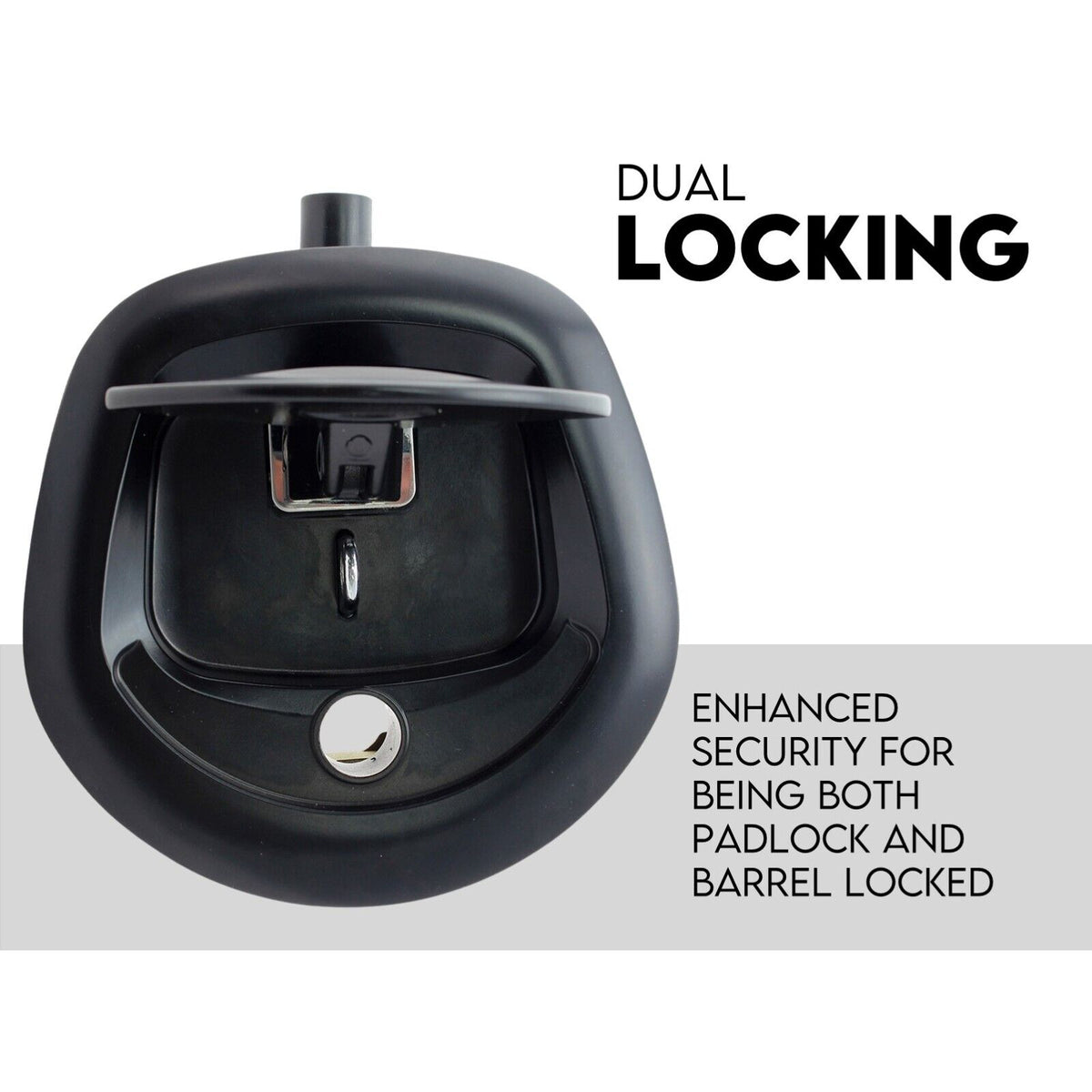 Black Whale Tail T Handle Lock Latch/Compression Lock | Trailer Ute Toolbox