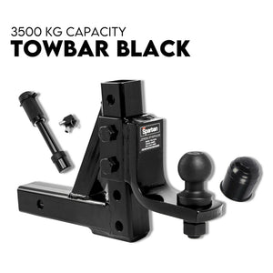 Adjustable Drop Towbar Tow Bar | Ball Mount Tongue Hitch, 3500KG