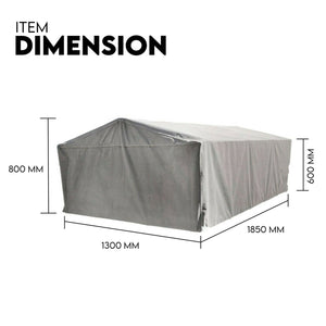 Heavy Duty 6X4 Trailer Cage Canvas Cover (600mm) | Waterproof
