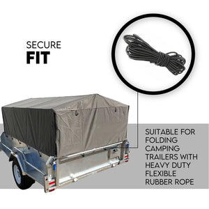 Box Cage Trailer Cover Canvas Tarp | 7x4 ft 900mm High Cage