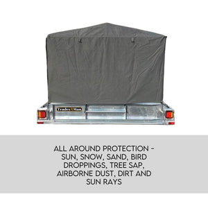 7X5 Trailer Cage Canvas Cover | Heavy Duty, Waterproof | 600mm