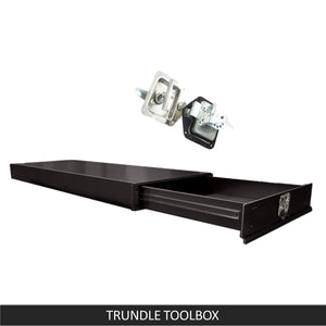 Under Tray Body Tool Box Trundle Drawer | 1500 Long | UTE Truck ToolBox | Black