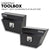 Under Tray Tool Box | Black Aluminium | 600mm | Pair Set