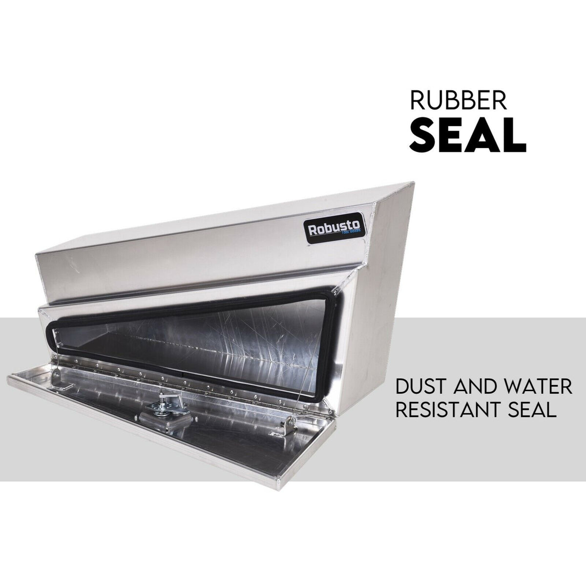 Black Steel 900mm Under Tray Tool Box Underbody Pair Set