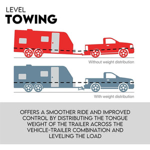 Weight Distribution Hitch System Load Leveller Caravan | Anti Sway Bars | 800Lb