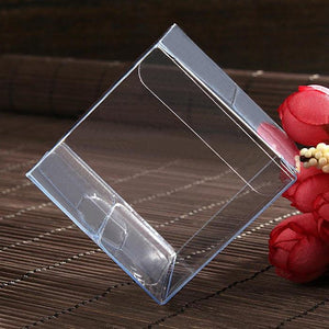 10 Pack of 7cm Clear PVC Plastic Folding Packaging