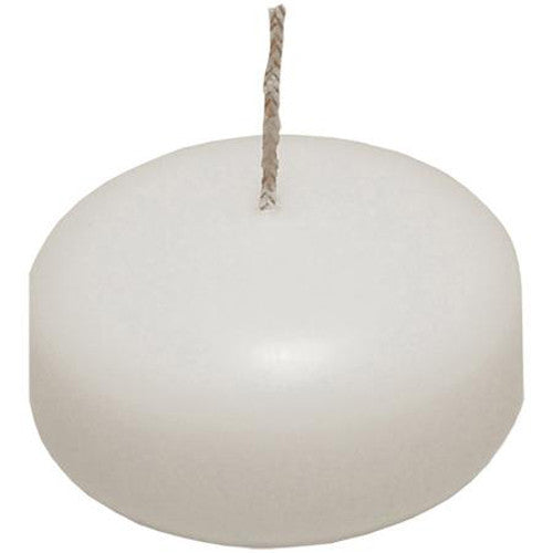 White Floating Candles | 10 Pack | 6 Hour | 5.8cm Diameter | Wedding Party Decor