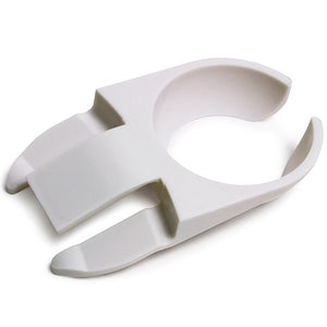 10 Pack White Wine Glass Plate Clip Holder - 75mm - Stand Up Buffet Party