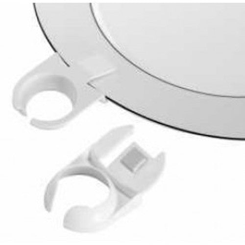 10 Pack White Wine Glass Plate Clip Holder - 75mm - Stand Up Buffet Party