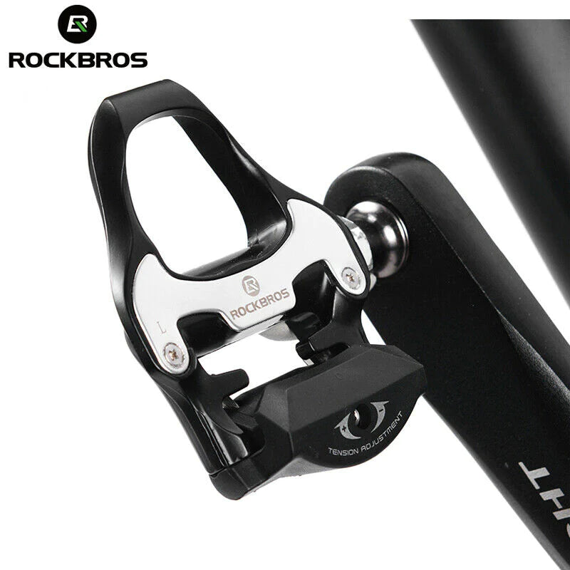 Self-Lock Clip-In Bike Pedals | LOOK KEO Cleat | MTB Road 700C Hybrid BMX - Rockbros Black