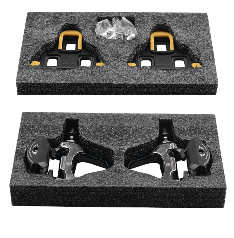 Self-Lock Clip-In Bike Pedals | LOOK KEO Cleat | MTB Road 700C Hybrid BMX - Rockbros Black