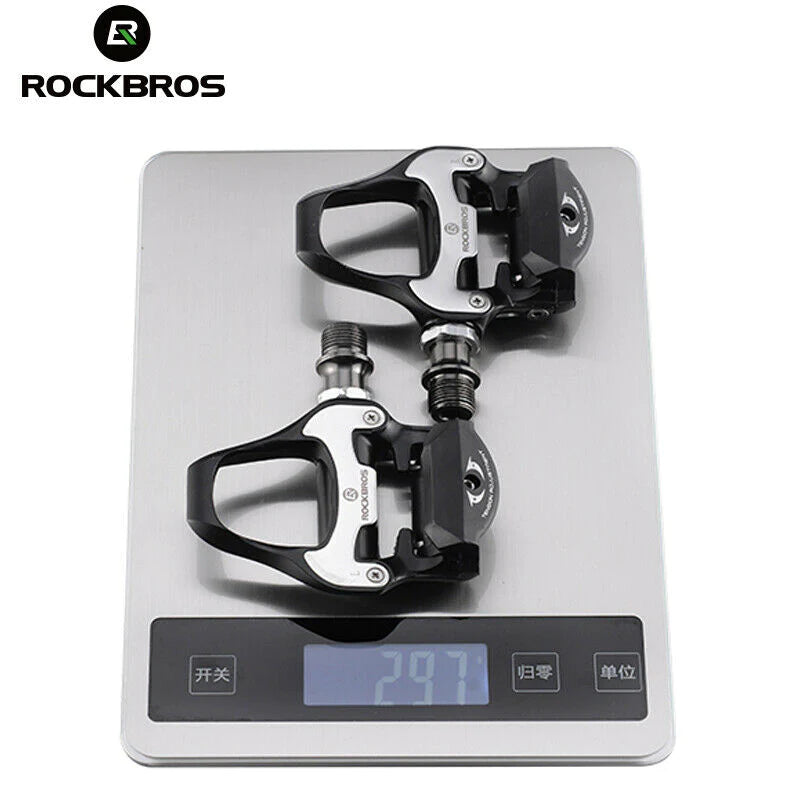 Self-Lock Clip-In Bike Pedals | LOOK KEO Cleat | MTB Road 700C Hybrid BMX - Rockbros Black