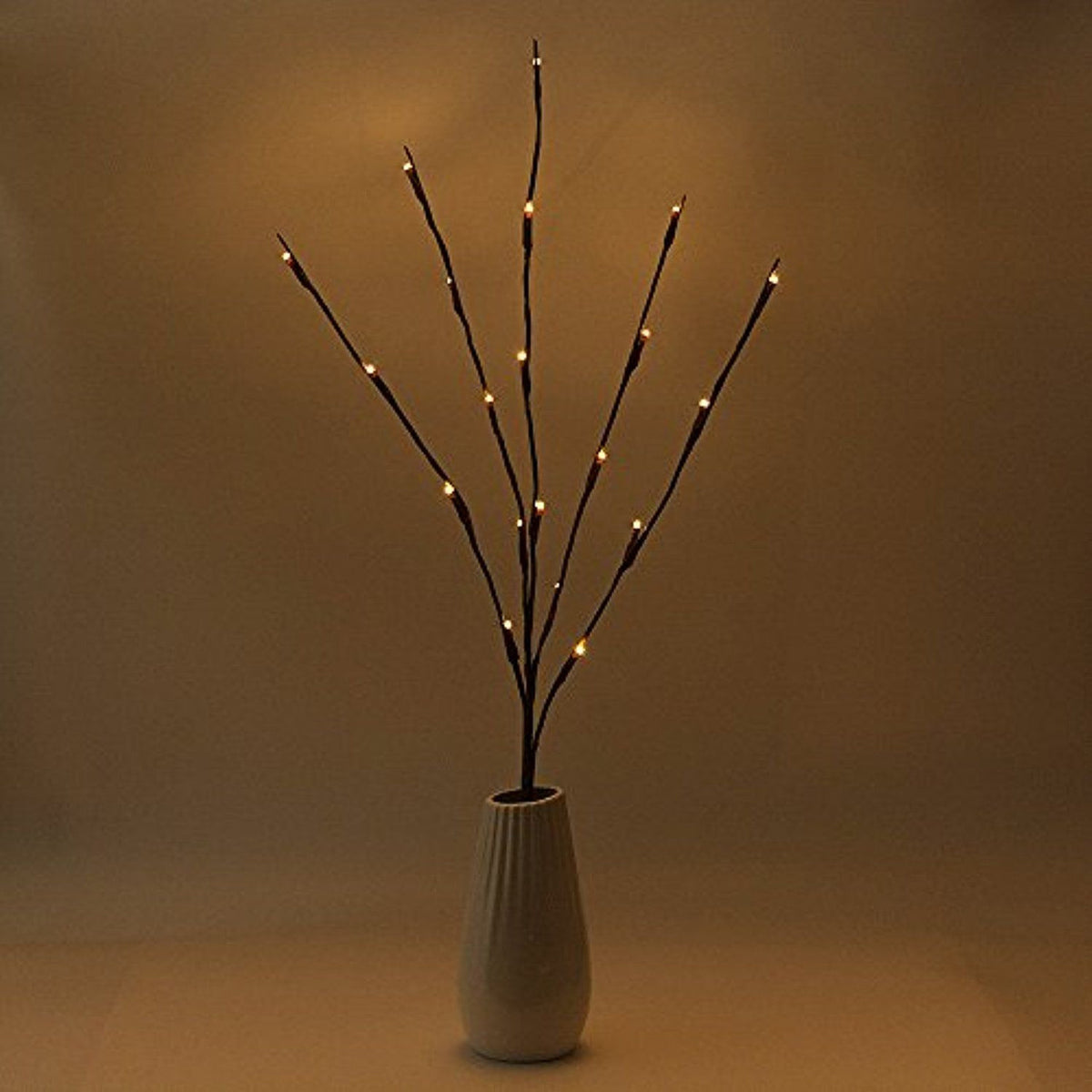 LED Light Bunch Stem | Warm White BATTERY Fairy Lights | 50cm High | 20 Bulbs/Petals