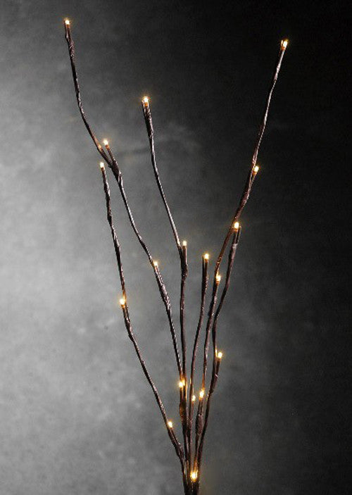 LED Light Bunch Stem | Warm White BATTERY Fairy Lights | 50cm High | 20 Bulbs/Petals