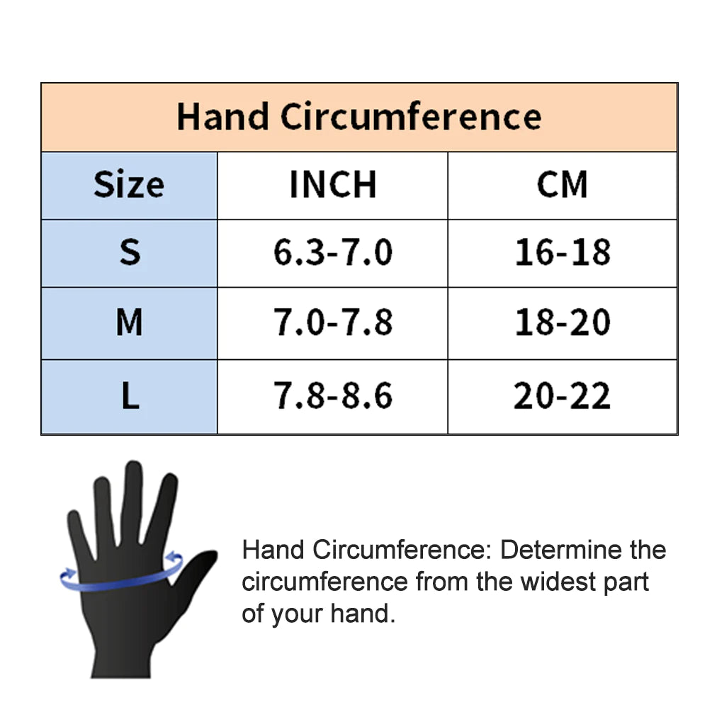 Full Finger MTB Gloves | Large Size | Mountain Road Bike | Breathable Red | Rockbros Unisex | Device Friendly Finger Material | Anti Slip