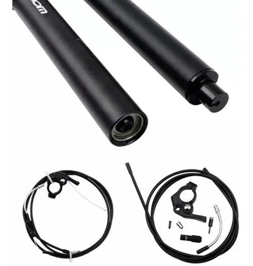 MTB Adjustable Seatpost | Internal Cable | 30.9 Diameter | 125mm Travel | Adjustable Height via Thumb Remote Lever