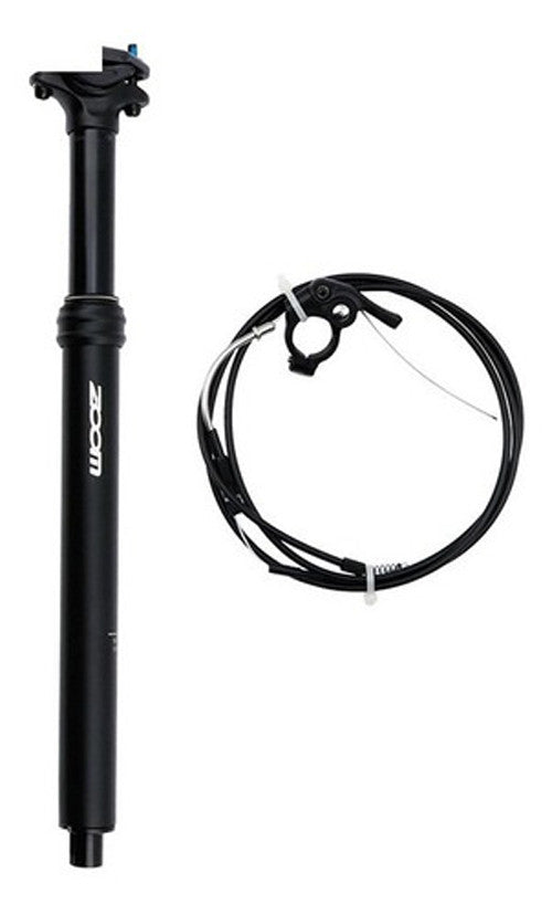 MTB Adjustable Seatpost | Internal Cable | 30.9 Diameter | 125mm Travel | Adjustable Height via Thumb Remote Lever