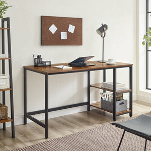 Computer Desk with Side Shelf | Perfect for Home Office