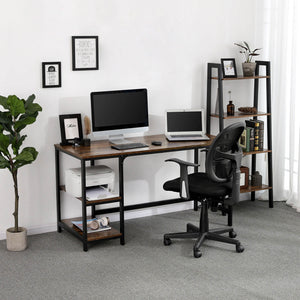 Computer Desk with Side Shelf | Perfect for Home Office