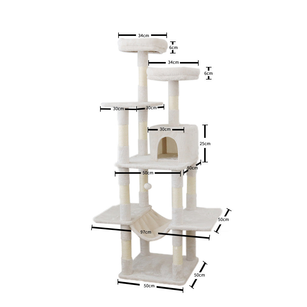 CATIO Tranquility Condo Scratching Post | 50x50x174cm