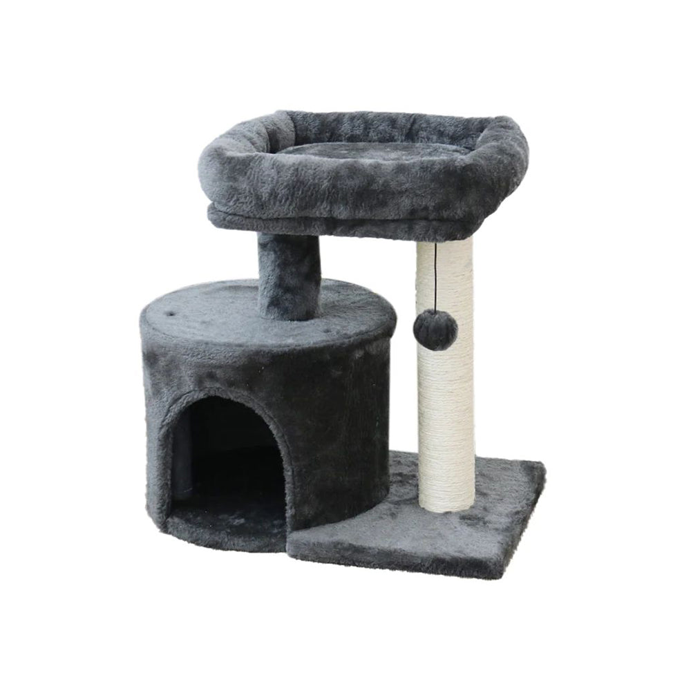 Chipboard Flannel Cat Scratching Tower | Mini CATIO | Quality Cat Entertainment
