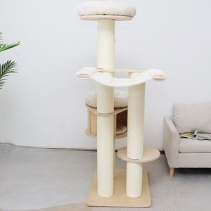CATIO VINTAGE Solid Wood Cat Climbing Tree (176cm)