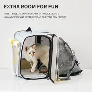 Breezy X ZONE Pet Carrier | Grey Yellow