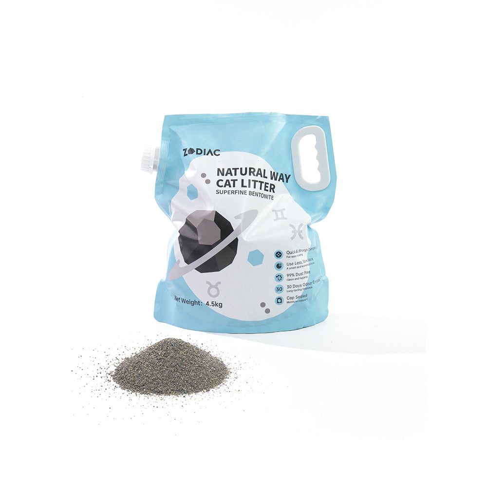 ZODIAC Natural Way Superfine Bentonite Cat Litter (4.5Kg)