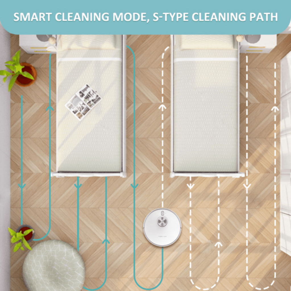 Tesvor S6 Turbo Robot Vacuum Cleaner and Mop with Laser Navigation 4000Pa