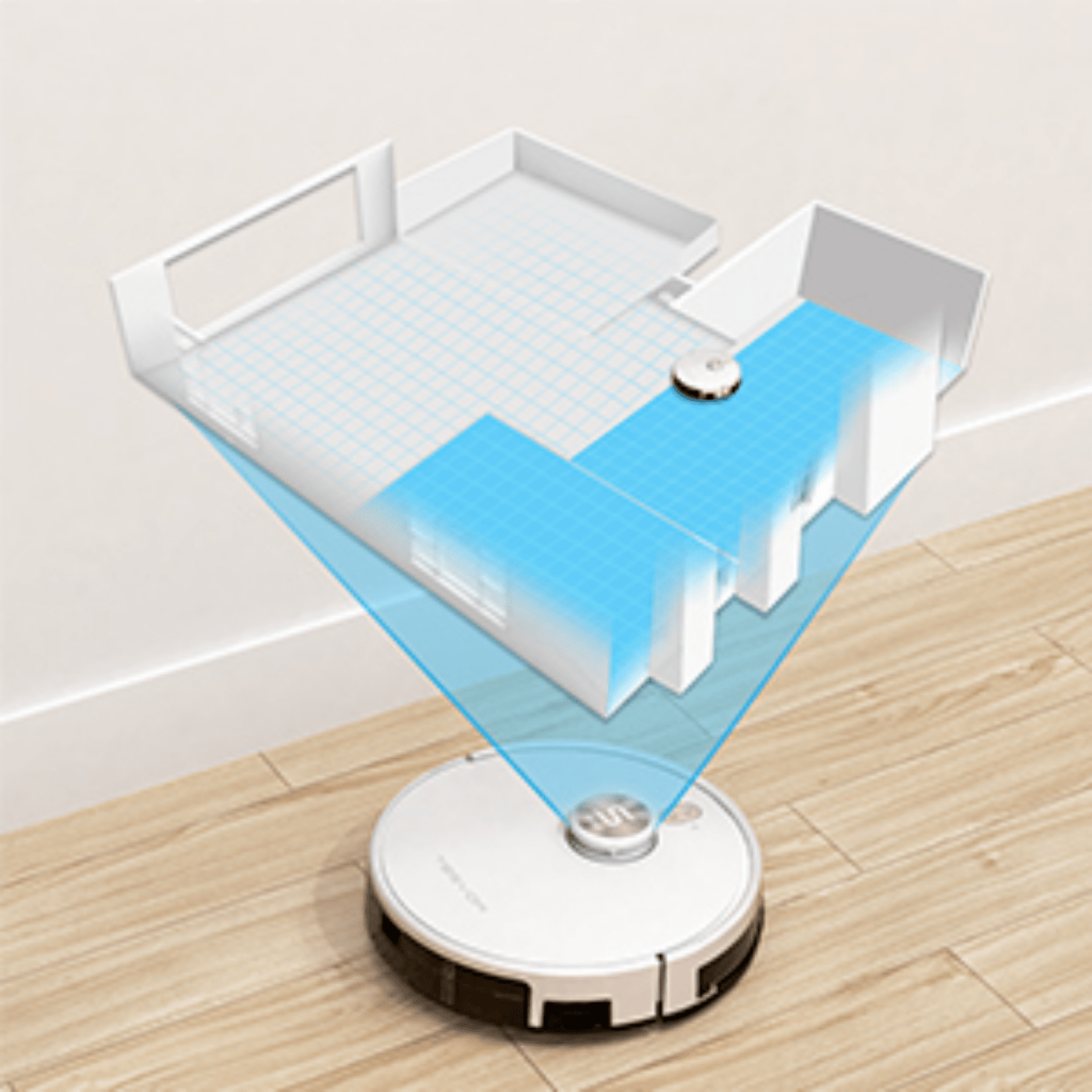 Tesvor S6 Turbo Robot Vacuum Cleaner and Mop with Laser Navigation 4000Pa