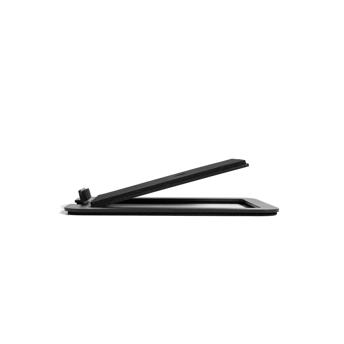 Angled Desktop Speaker Stands for Midsize Speakers - Pair, Black (Kanto S4)