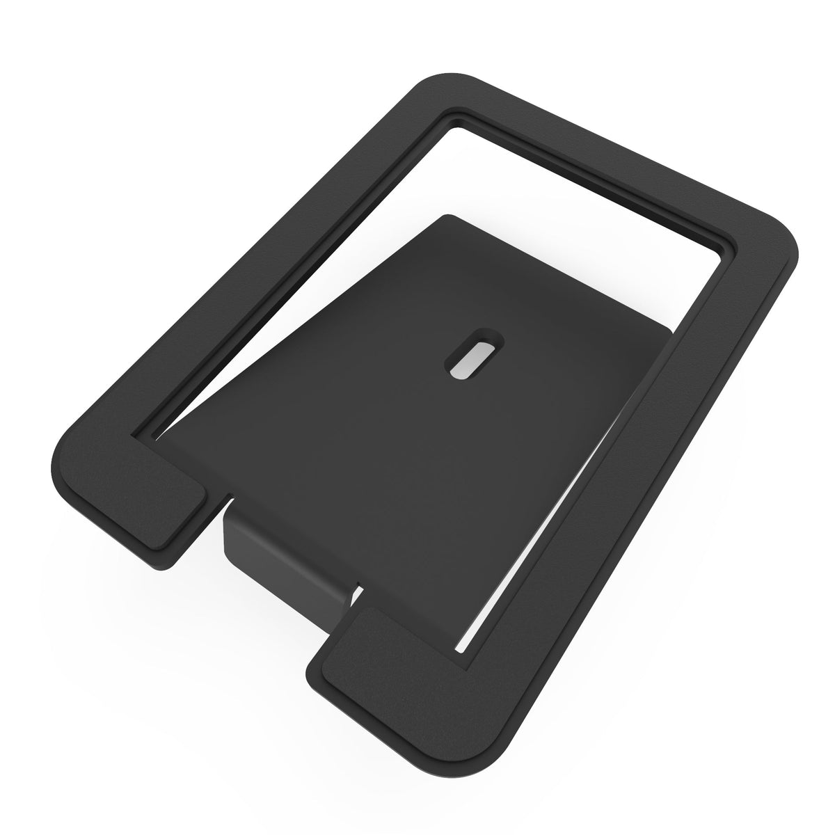 Angled Desktop Speaker Stands for Large Speakers - Pair, Black (Kanto S6)