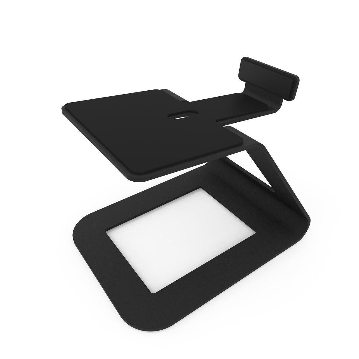 Elevated Desktop Speaker Stands for Large Speakers - Pair, Black