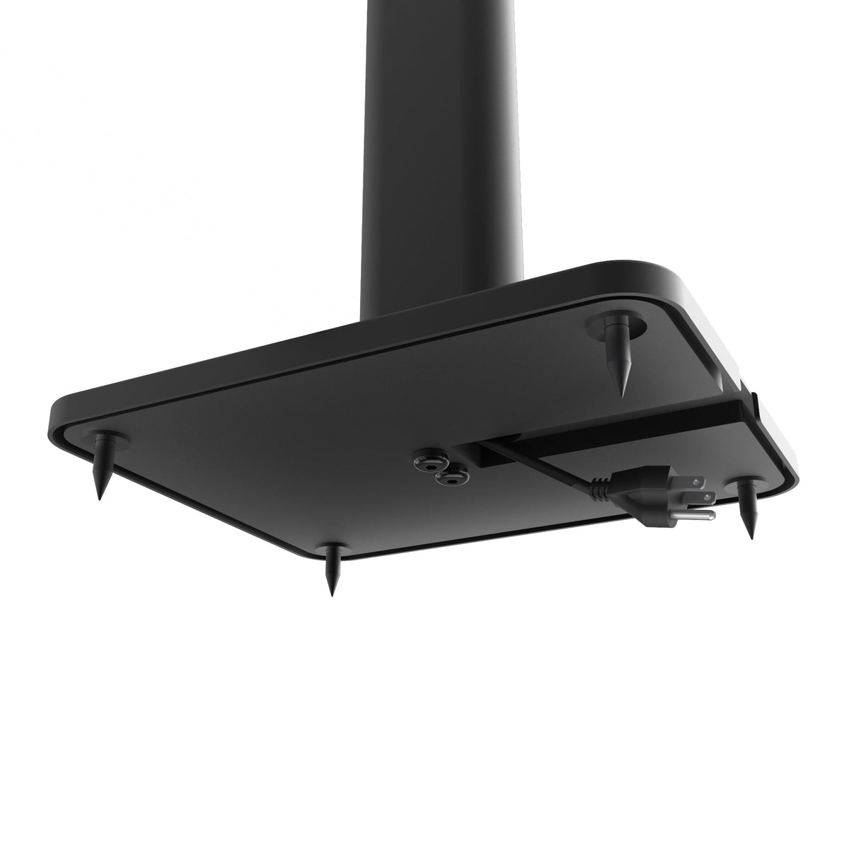 Tall Bookshelf Speaker Floor Stands - Pair, Black