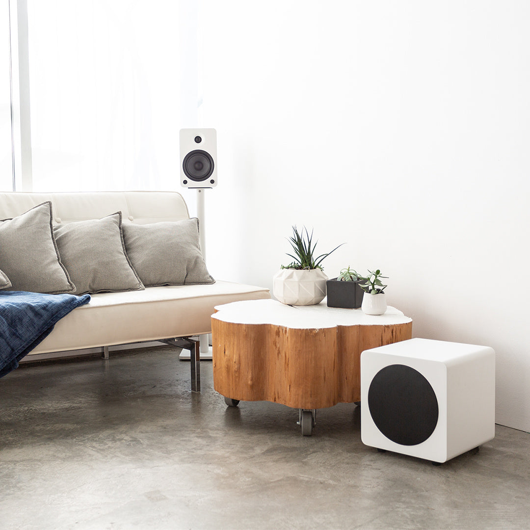 Sealed Powered Subwoofer - 300W | 8" | Matte White | Kanto SUB8