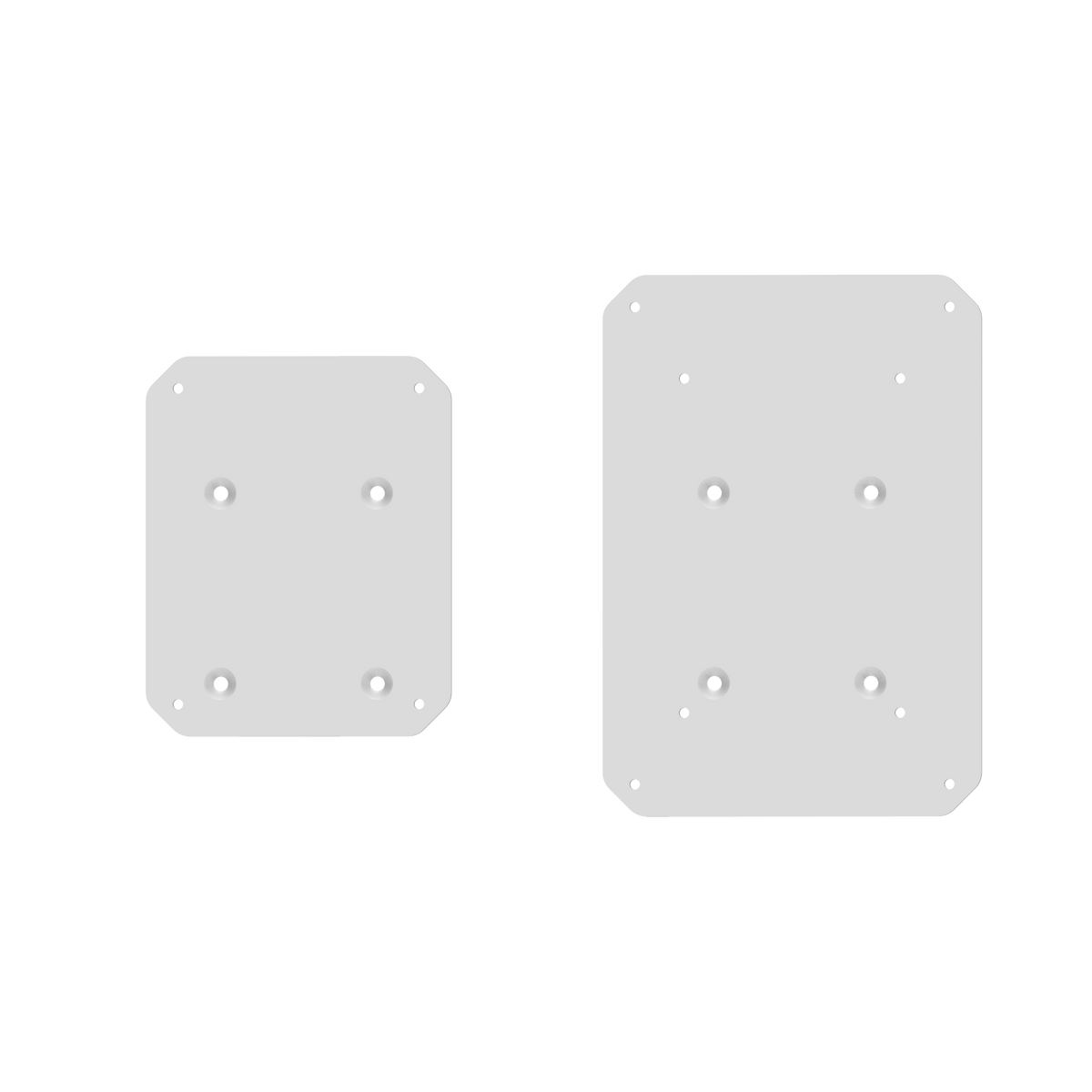 SX22W 22" Tall Fillable Speaker Stands with Isolation Feet - Pair | White