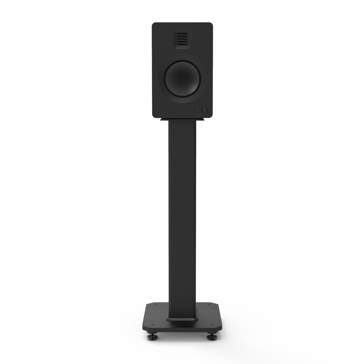 SX26 26" Tall Fillable Speaker Stands with Isolation Feet - Pair | Black