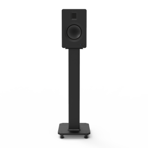 SX26 26" Tall Fillable Speaker Stands with Isolation Feet - Pair | Black