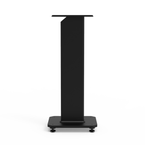 SX26 26" Tall Fillable Speaker Stands with Isolation Feet - Pair | Black