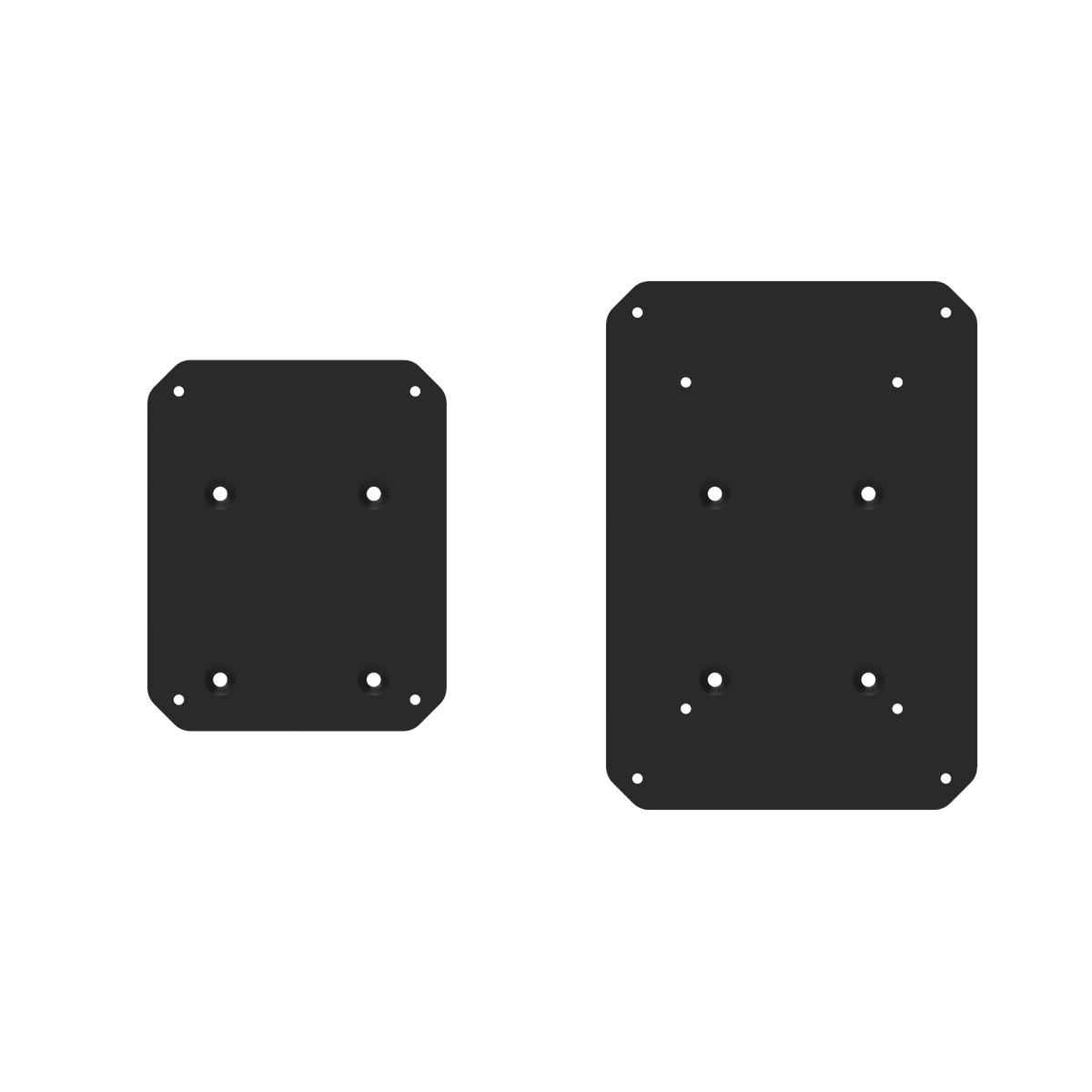 SX26 26" Tall Fillable Speaker Stands with Isolation Feet - Pair | Black