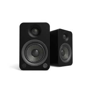 Powered Bookshelf Speakers - 140W | Bluetooth® and Phono Preamp | Pair - Matte Black | Kanto YU4