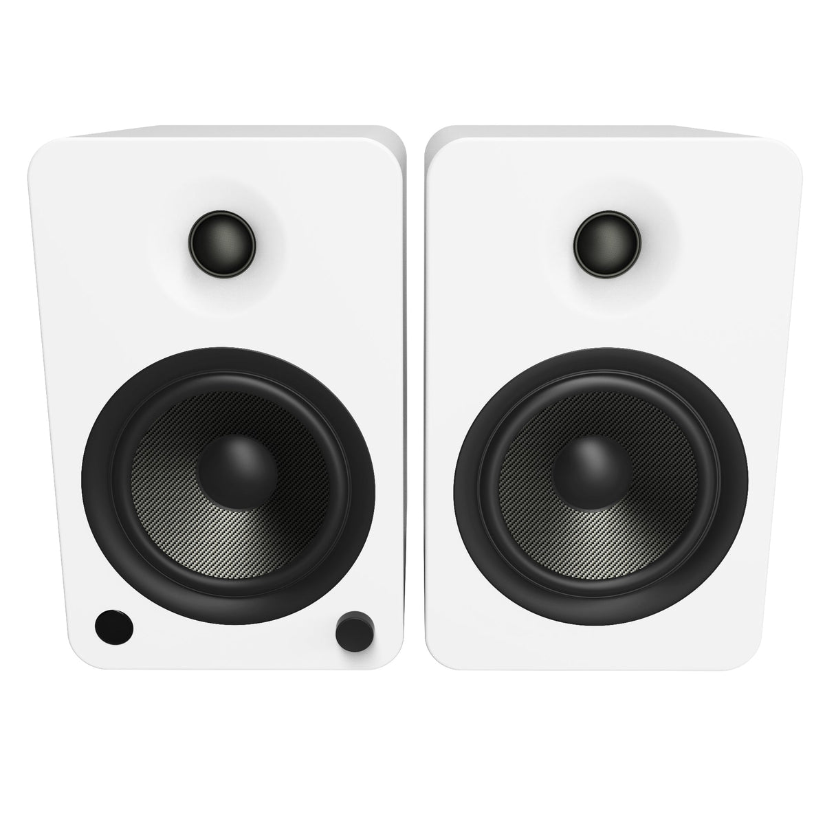 Kanto YU6 Powered Bookshelf Speakers | 200W | Bluetooth® and Phono Preamp | Pair | Matte White