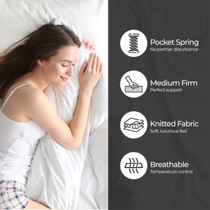 Boxed Comfort Single Pocket Spring Mattress | Quality Sleep