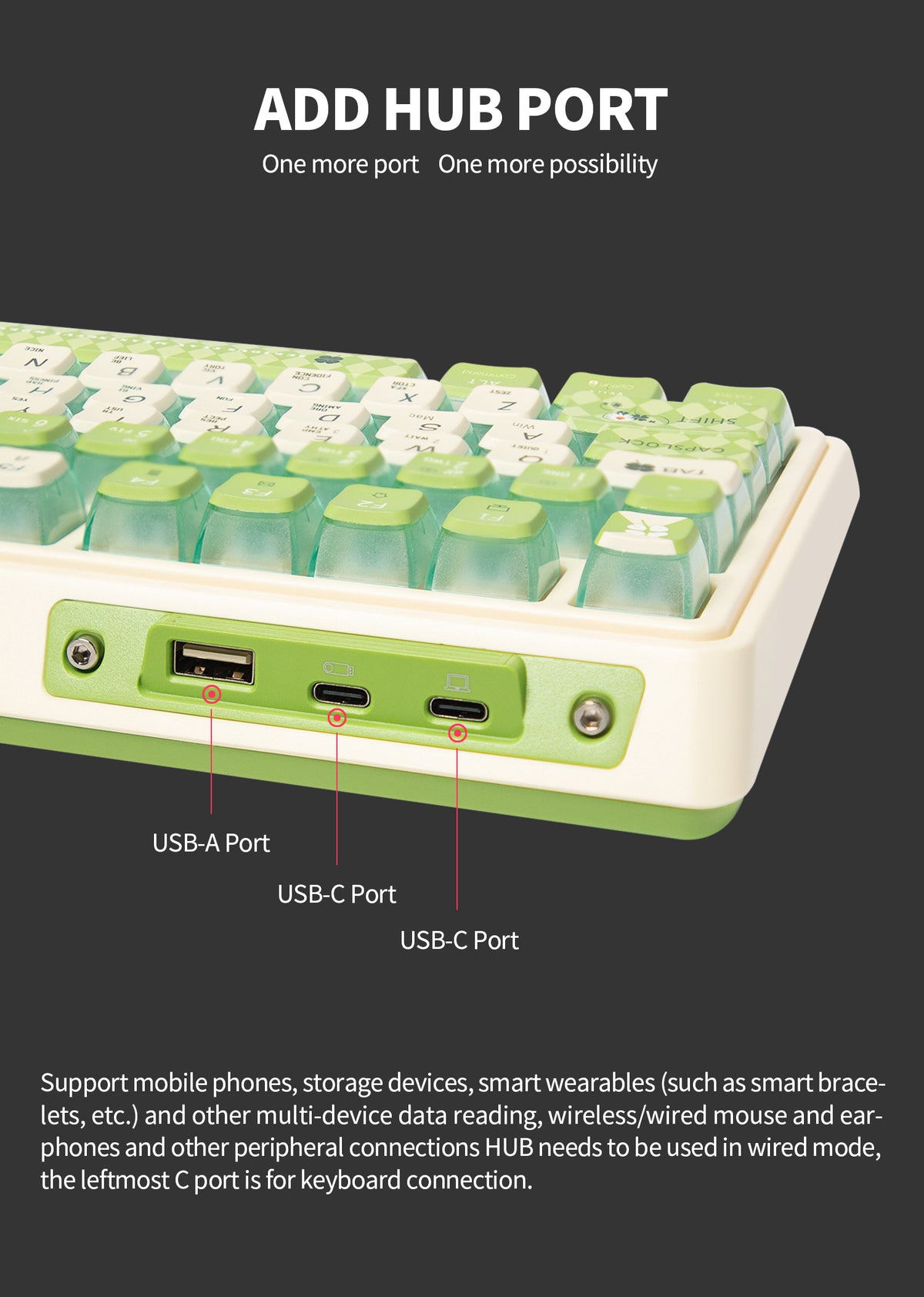 KZZI K75 PRO RGB 75% Wireless Gasket Mechanical Lemon Green Keyboard - Triple Mode, Eternity Tactile Switch