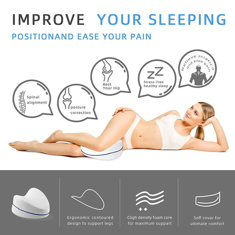 Memory Foam Leg Knee Support Pillow | Contour Wedge